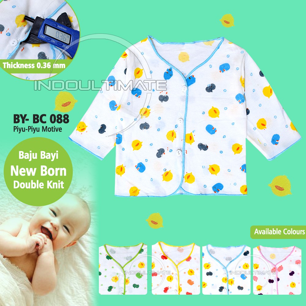 Baju bayi Newborn Katun Tebal Lengan Panjang Motif Pakaian Kaos Anak Bayi Laki laki perempuan BC-088