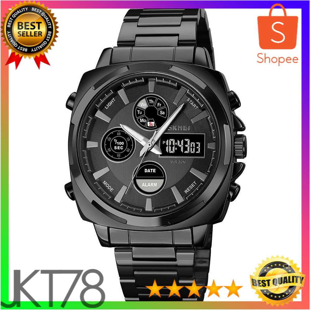 SKMEI Jam Tangan Pria Luxury Stainless Steel Wristwatch - 1673