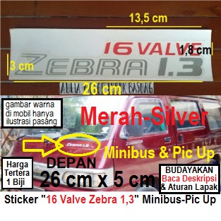 Sticker Stiker Merk Tulisan List Untuk Kepala Depan Daihatsu 16