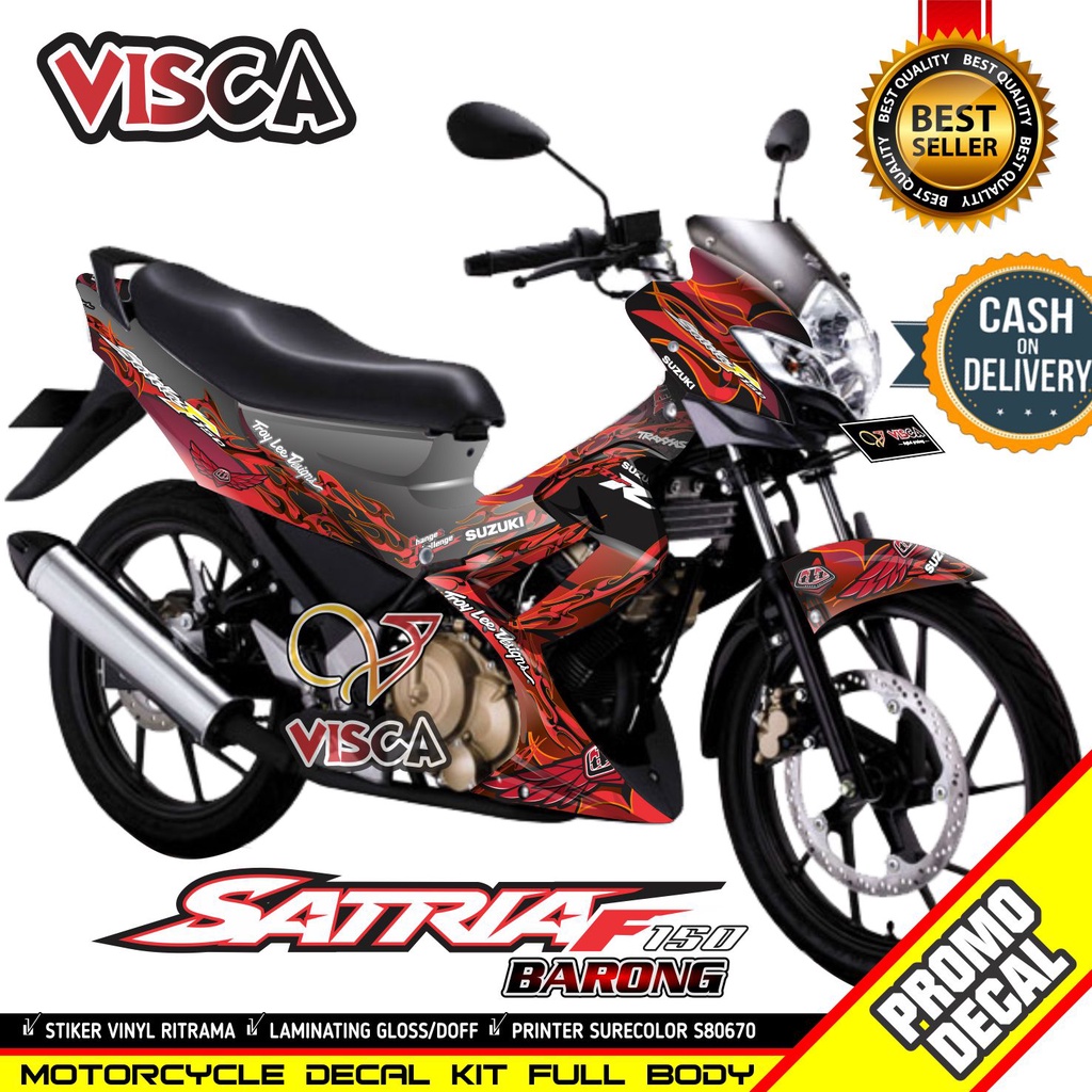 Decal Satria Fu Barong 2012 Full Body Stiker Satria Fu Barong 2012 Full Body Striping Satria Fu Baro