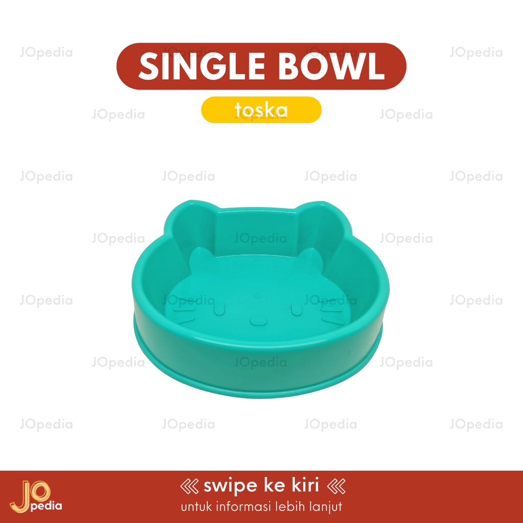 SINGLE BOWL KITTY Tempat Makan Kucing Anjing Mangkok Feeder