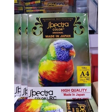 

Kertas Foto Silky 260g A4 Spectra Silky photo paper