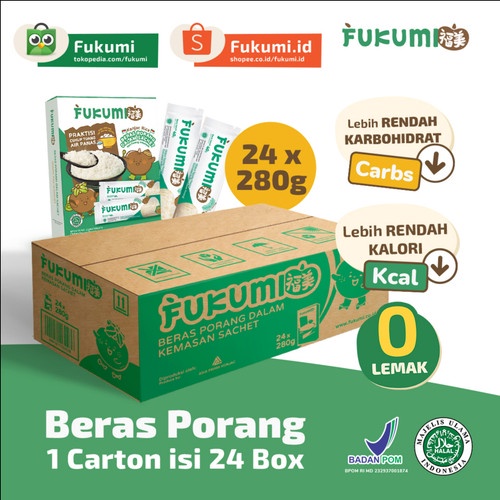 

FUKUMI BERAS PORANG KARDUS ISI 24 BOX SACHET