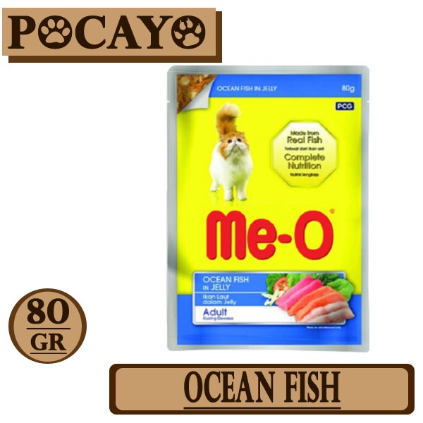 Meo Pouch Adult Ocean Fish 80gr