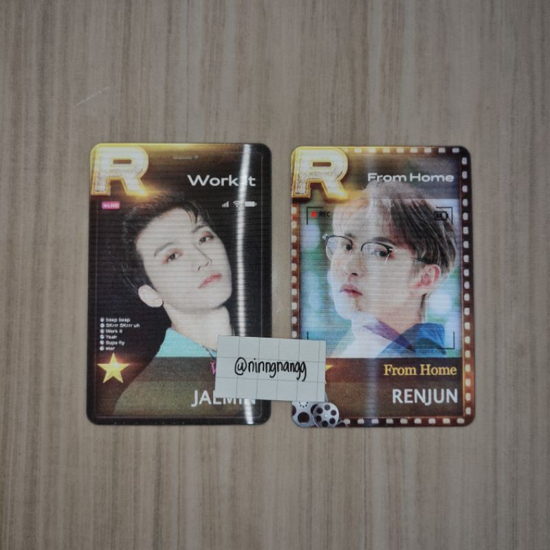 (BOOKED)Photocard Lenticular NCT 2020 Resonance Jaemin Work It Renjun From Home