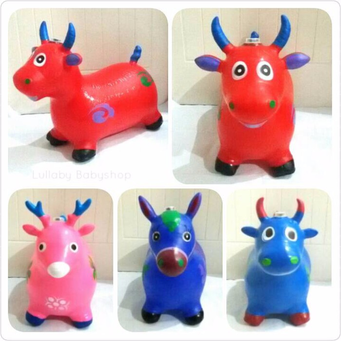 MAINAN ANAK 2 TAHUN / MAINAN KUDA KUDAAN BERNYANYI LAMPU WARNA WARNI / KUDA KARET BUNYI