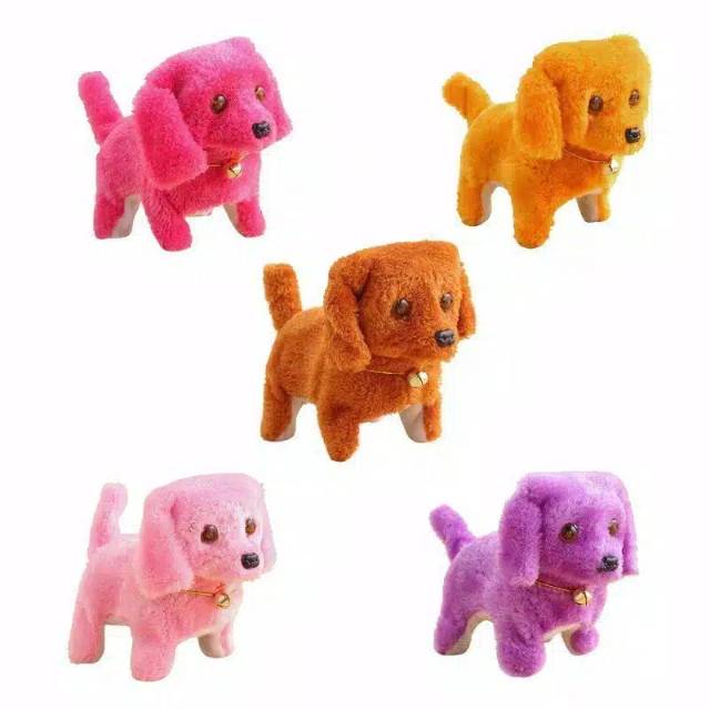 Mainan Anjing bisa jalan dan bunyi gukguk