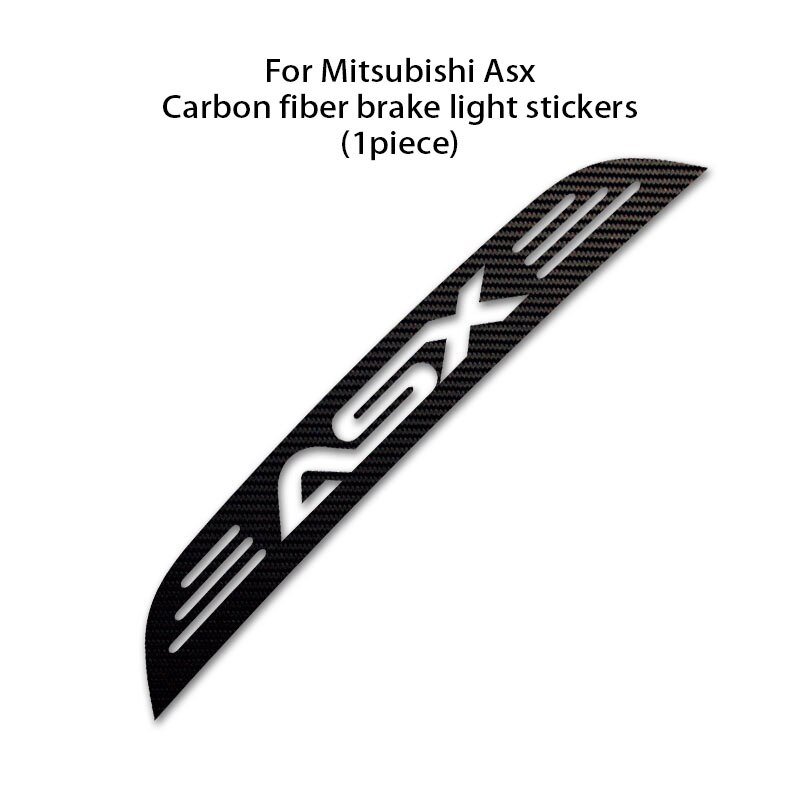 Stiker Lampu Rem Bahan Karbon Fiber Untuk Mitsubishi Asx 2011-2015