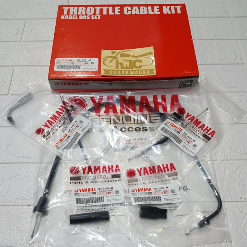 KABEL GAS SET ASSY FIZ R FIZR FIZ FORCE ONE ORIGINAL YAMAHA YGP 4US