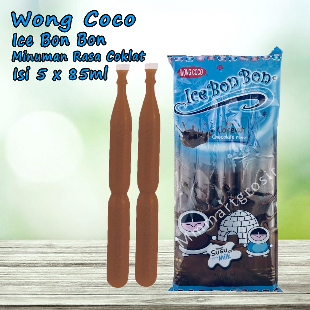 Wong Coco / Ice Bon Bon / Minuman Rasa Cokelat / Isi 5x85ml