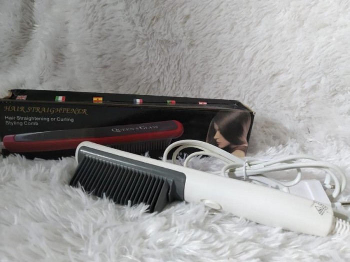 Catok Sisir Rambut/Sisir Catok Hair Straightener ASL 908B Mini