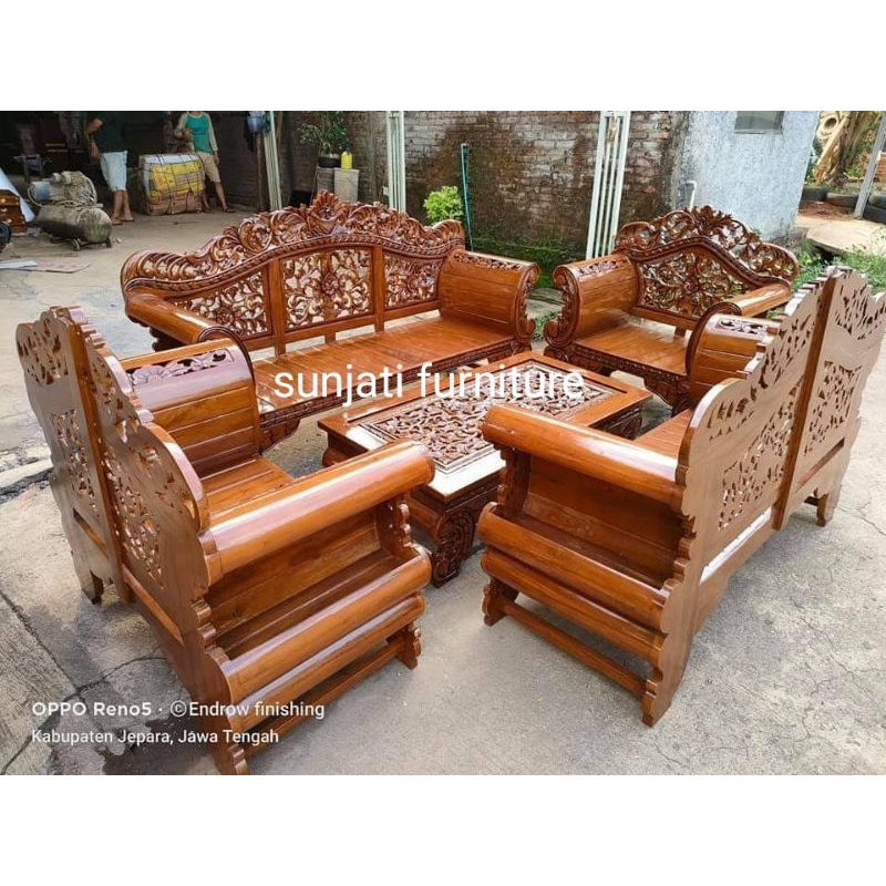 kursi tamu madura arjuna jumbo jati