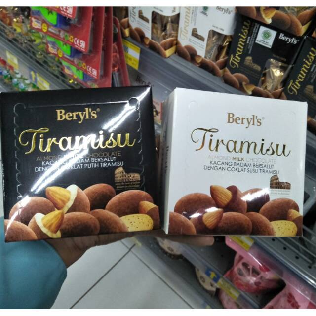 

Coklat BERYLS Tiramisu Almond Box 65gr