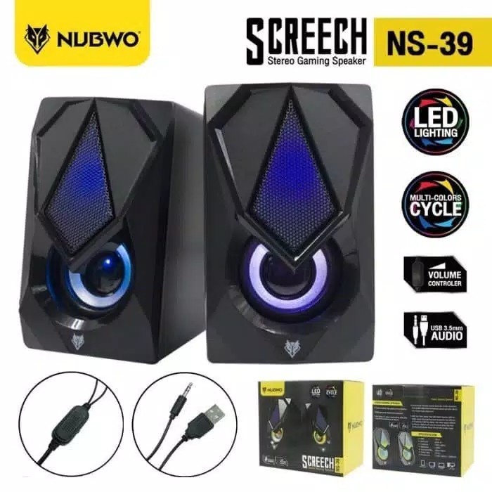 Nubwo NS-39 Speaker Gaming USB 2.0 Stereo - Speaker Screech