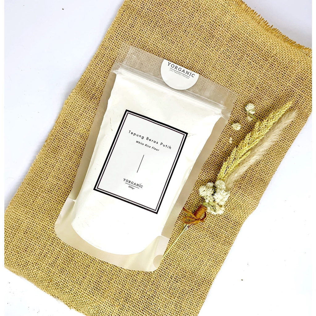 

Tepung Beras Putih Organik/Organic White Rice Flour-Yorganic
