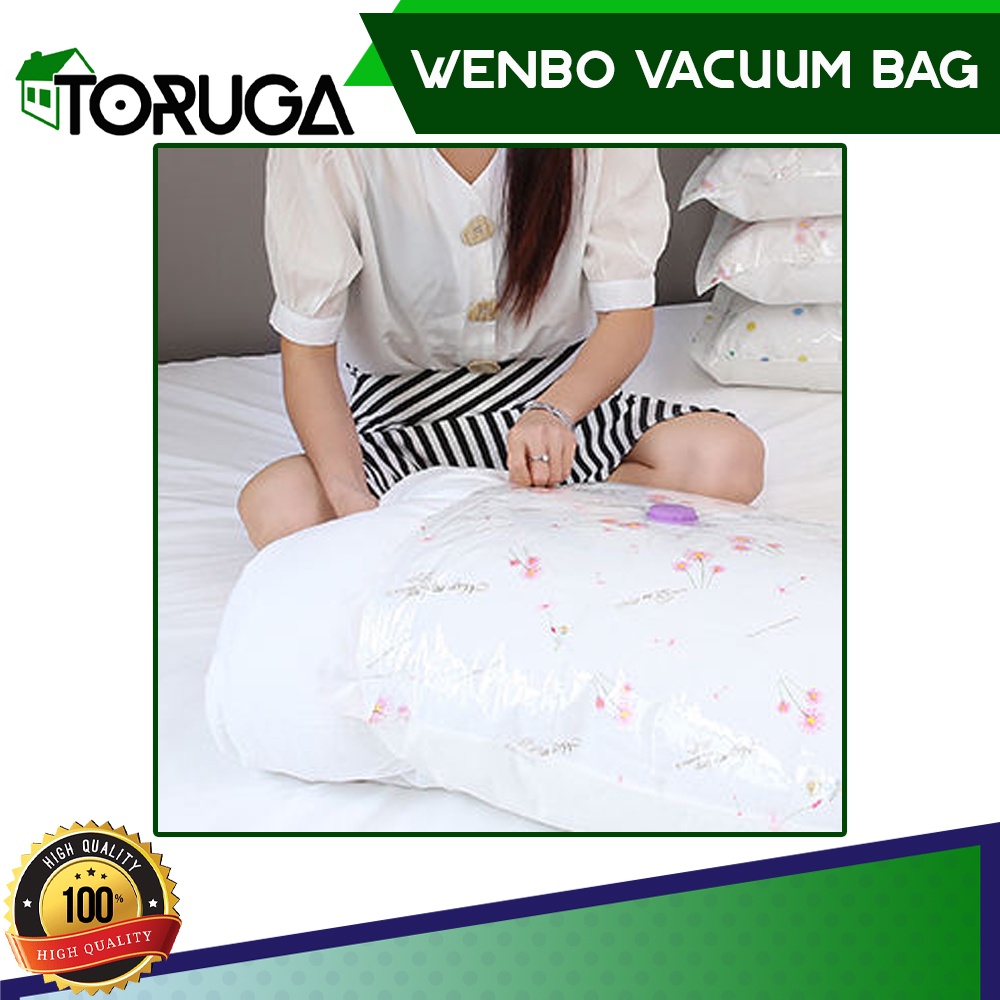 Vacum Bag Wenbo Refill Vakum Plastik Penghemat Tempat Storage Koper