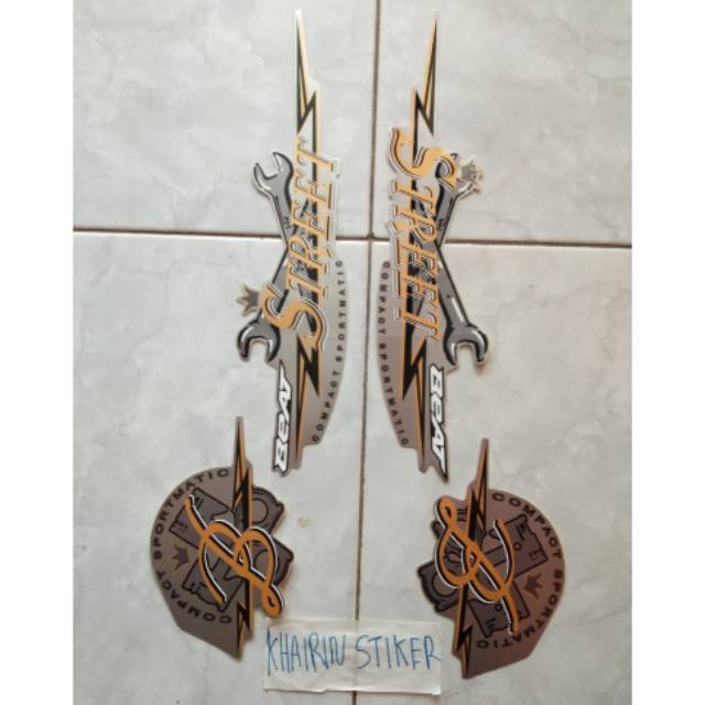 Striping stiker beat street silver 2020 original