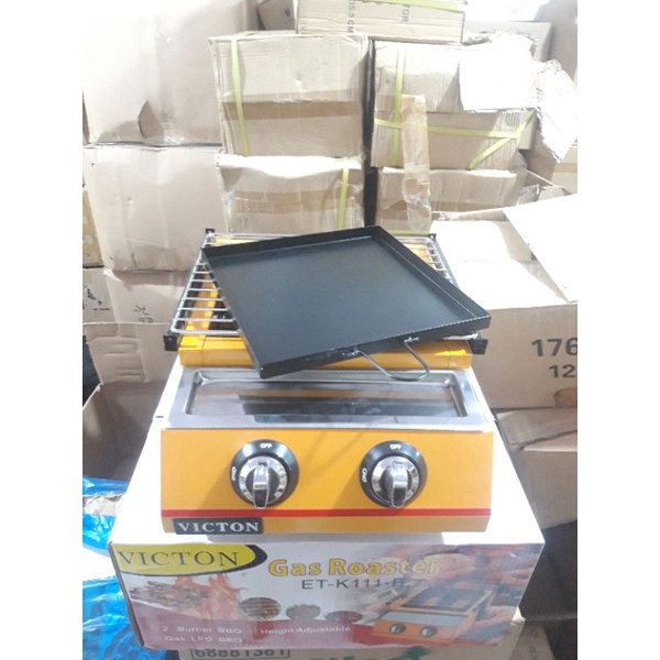 KOMPOR PANGGANG SOSIS 2 / 3 TUNGKU VICTON / KOMPOR PANGGANG BBQ