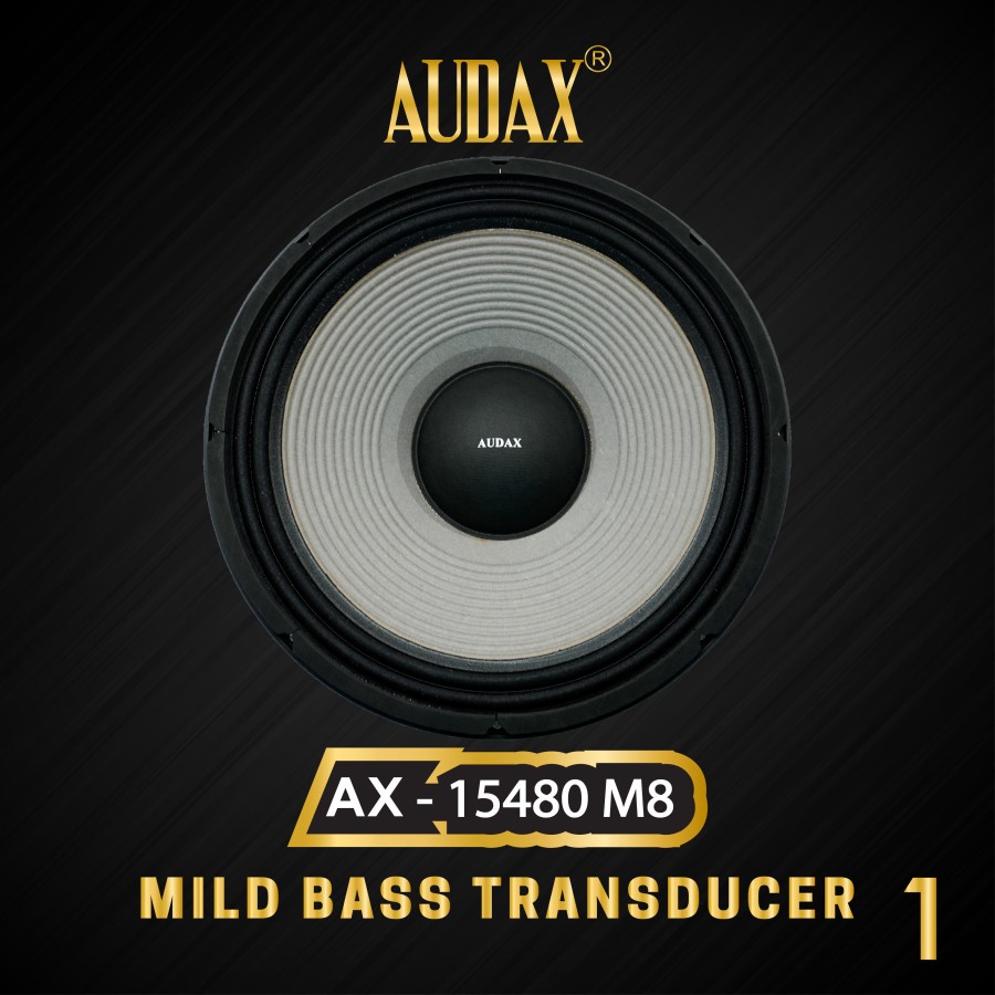 (PETI KAYU) Speaker Pasif 15&quot; Audax AX-15480 M8 MID &amp; BASS Transducers