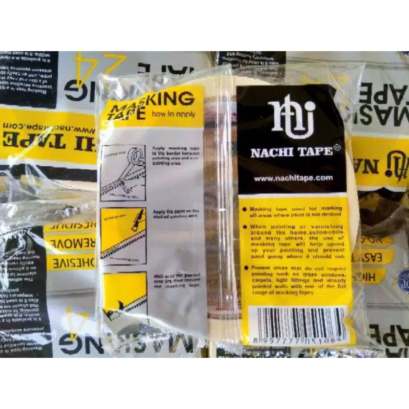 

Lakban kertas 2inch 48mm/ 1inch 24mm / 1/2inch 12mm