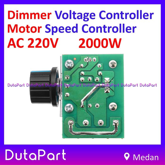 Dimmer SCR 2000W Voltage Motor Speed Kecepatan Controller Regulator