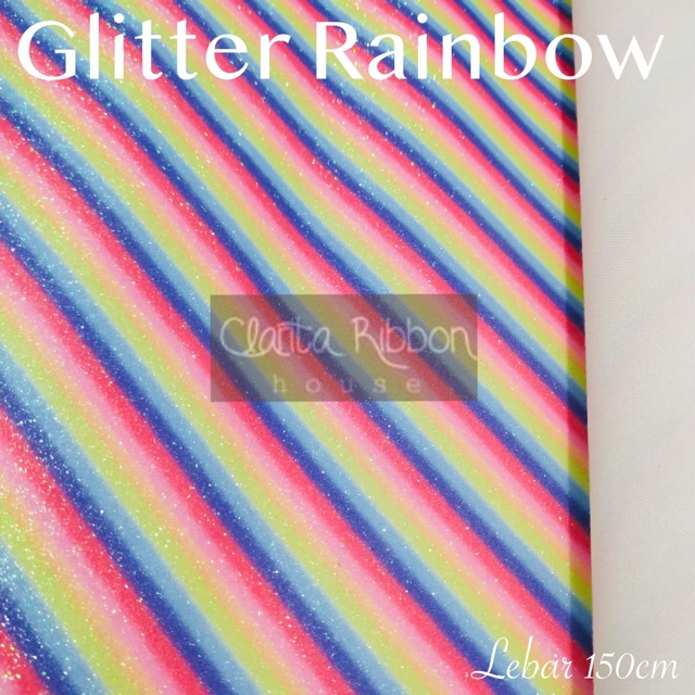 Glitter Rainbow B per 0,5 meter