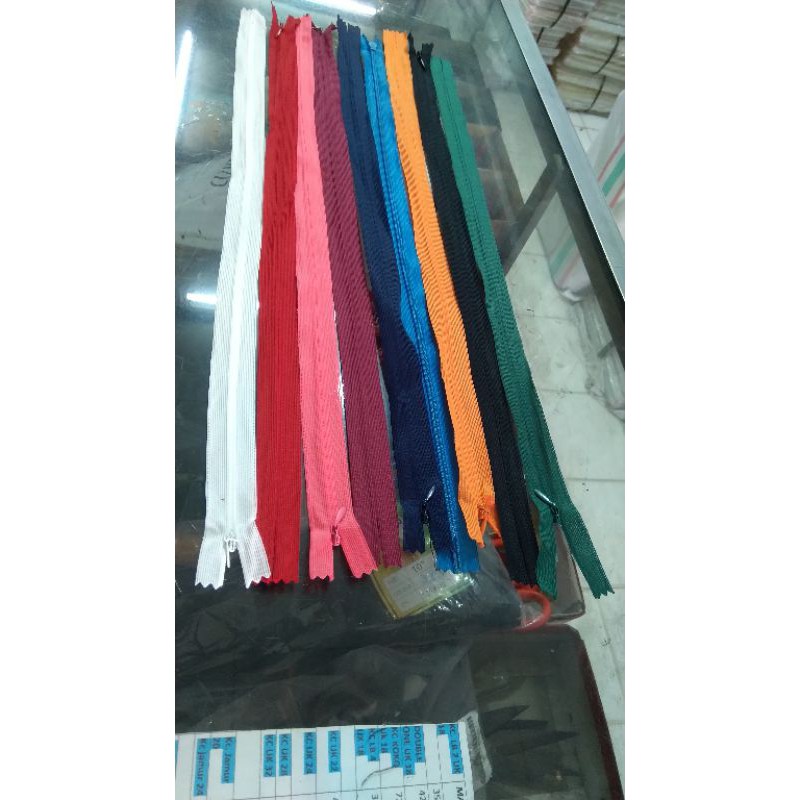 RESLETING ATAU ZIPPER JEPANG UKURAN 20 INCI atau 50 cm (12pcs)