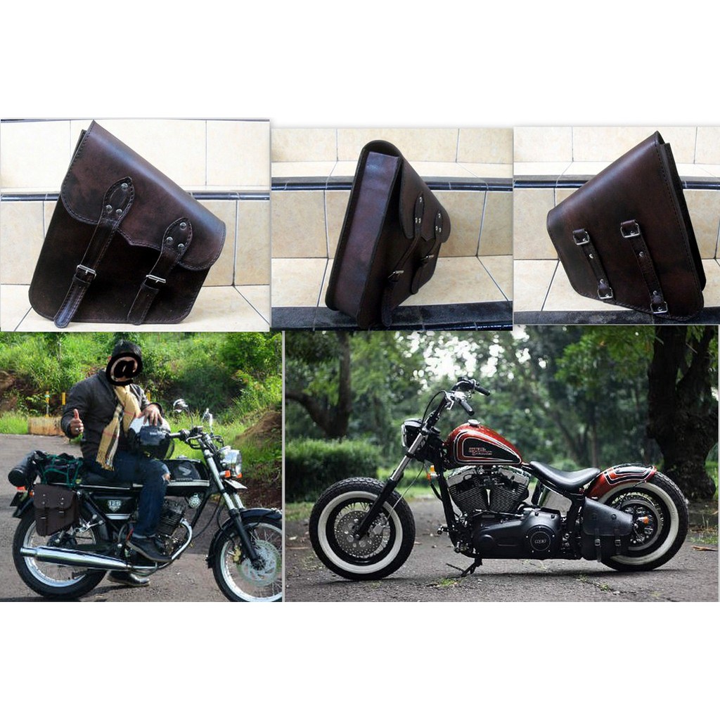 TAS MOTOR KULIT ASLI - TAS SAMPING MOTOR KULIT - SIDEBAG MOTOR KULIT ASLI TAS MOTOR TERMURAH