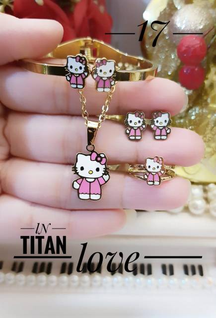 Titanium set perhiasan anak 2505g