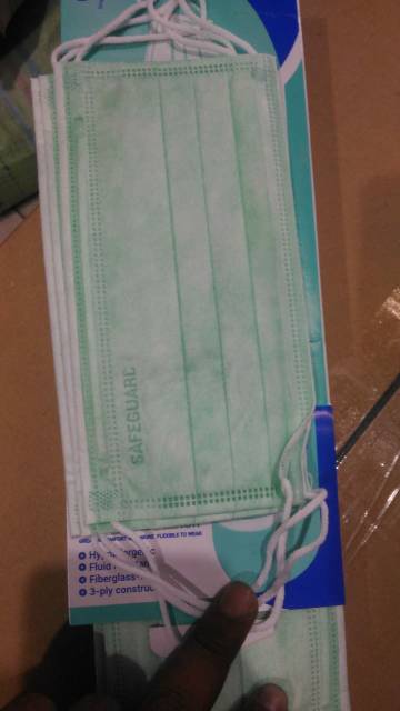 Masker safeguard cantol kuping murah isi 50 pcs per box