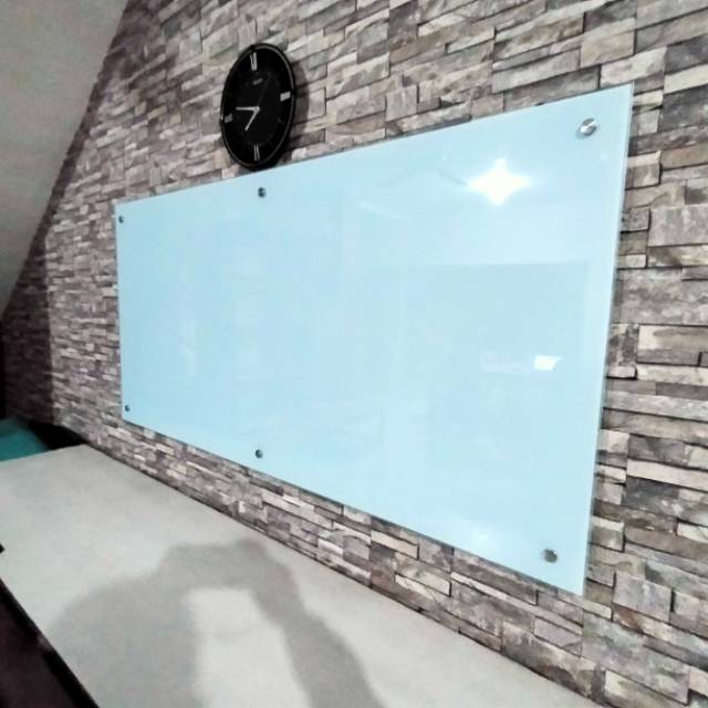 

papan tulis kaca glassboard 150x90 8mm temperez