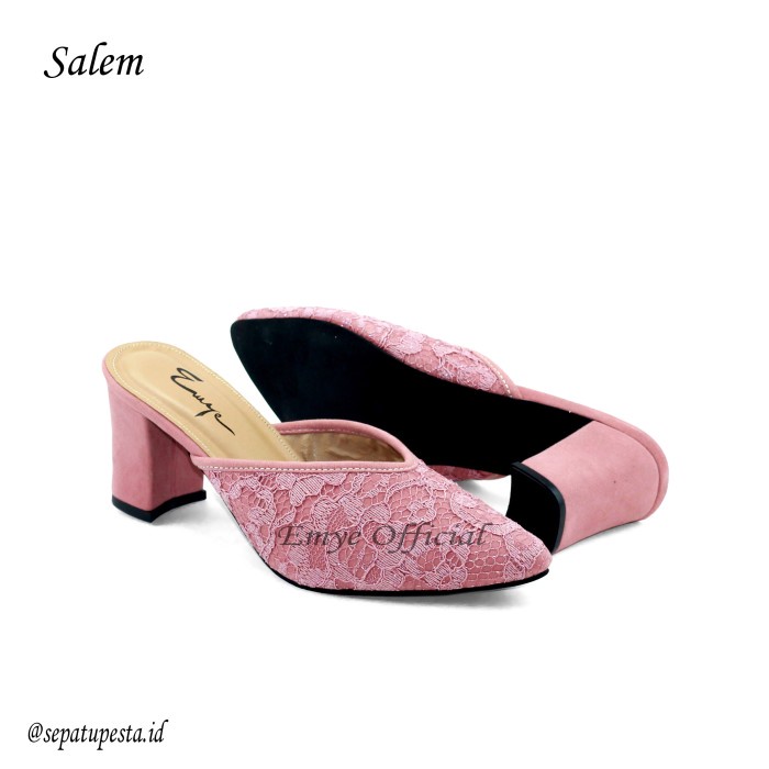 Heels terbaru kekinian kantoran sandal 5cm Batam P6J5 kaca bulat Hak Tinggi branded pesta wisuda wan