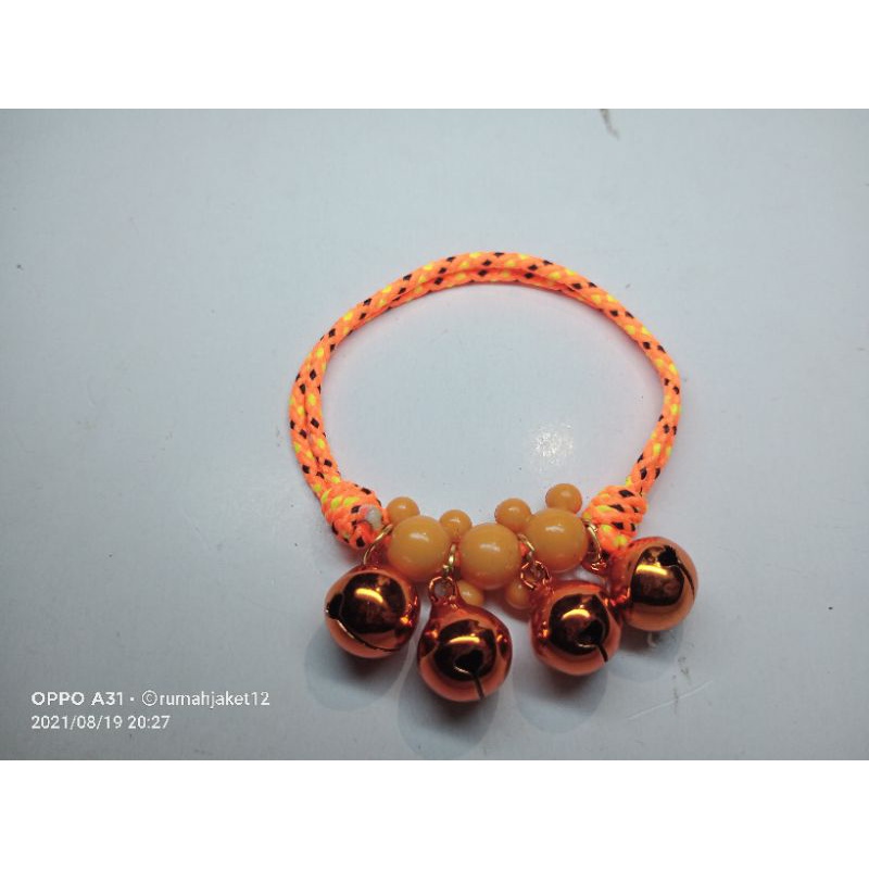 kalung kucing 4lonceng 12mm (tanpa nama)