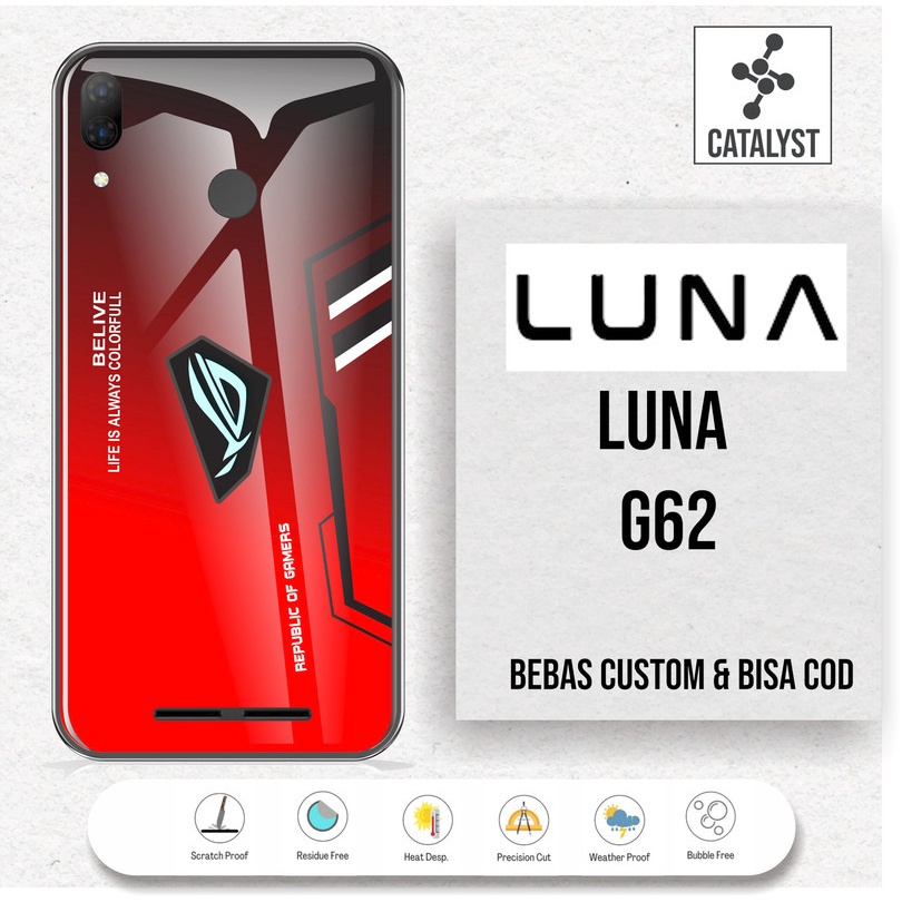 (Buy 1 Get 2) Garskin Skin LUNA G62 - KODE -QKES Bisa Custom - Sticker Case