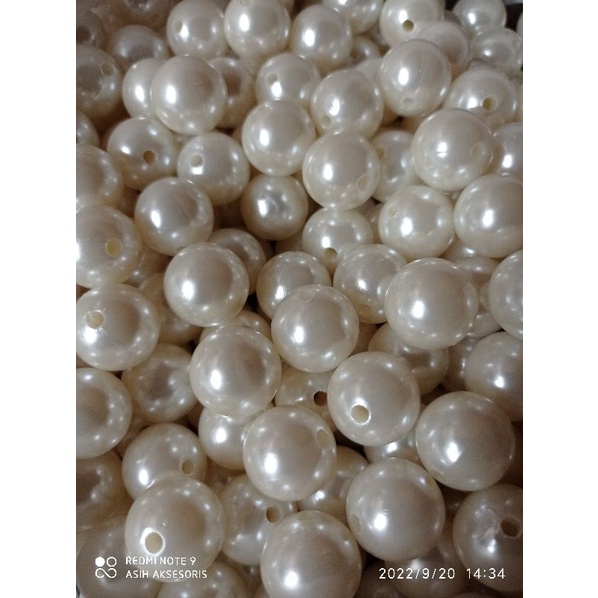 Mutiara ABS ringan BW 10mm, 12mm, 14mm @1Pon