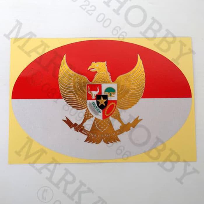 

Stiker / Sticker Indonesia Garuda NKRI Merah Putih Oval