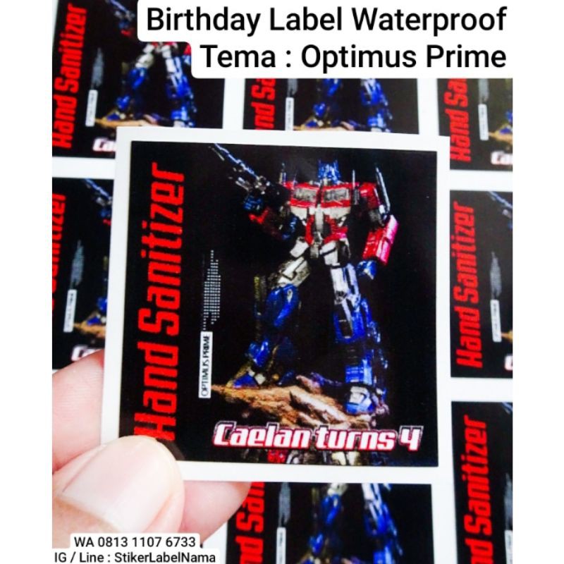 

STIKER ULANG TAHUN TEMA OPTIMUS PRIME