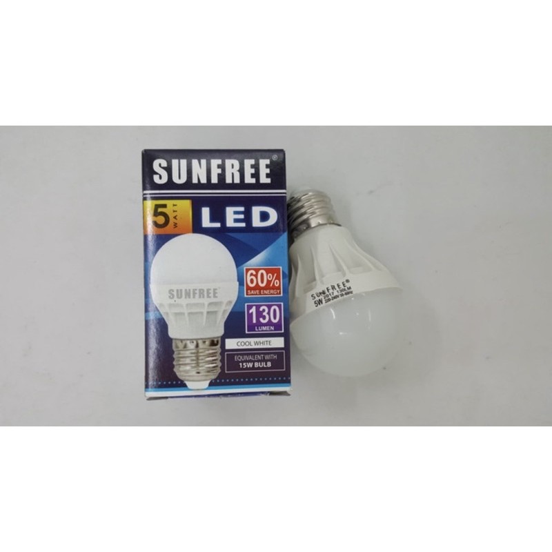 Bola Lampu Sunfree LED 5 Watt