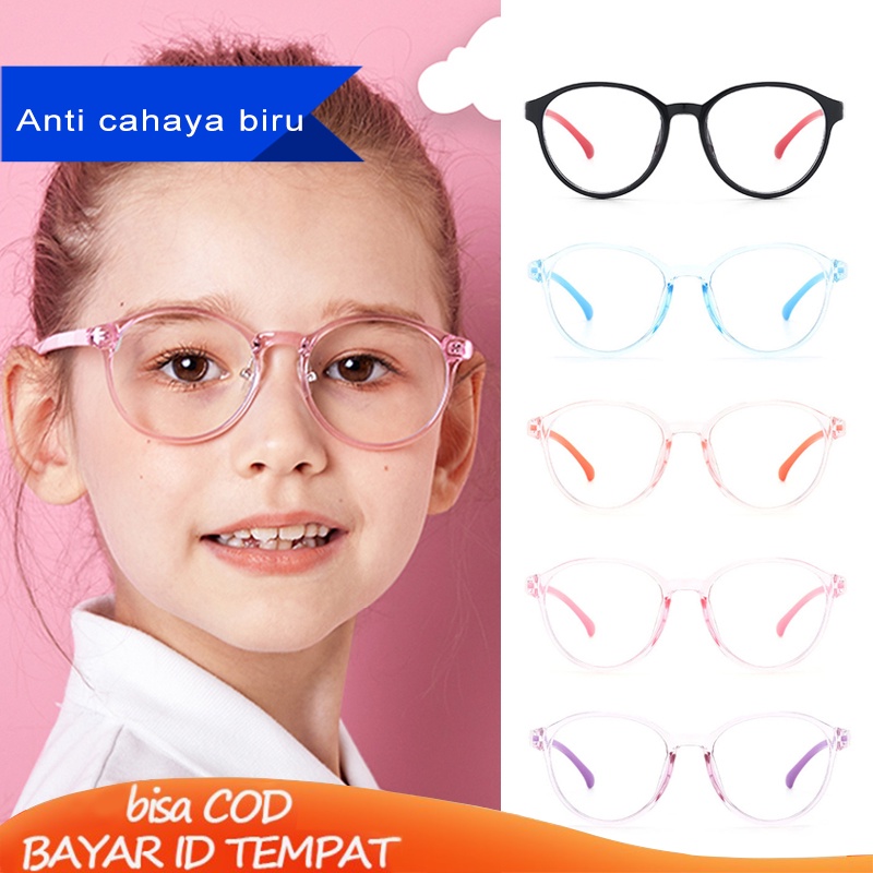 【Ready Stock】❤️Kacamata Hitam Anak laki laki / perempuan Fashion Unisex Frame Anti Radiasi Anti Biru Komputer Flexible Frame Simple Murah COD