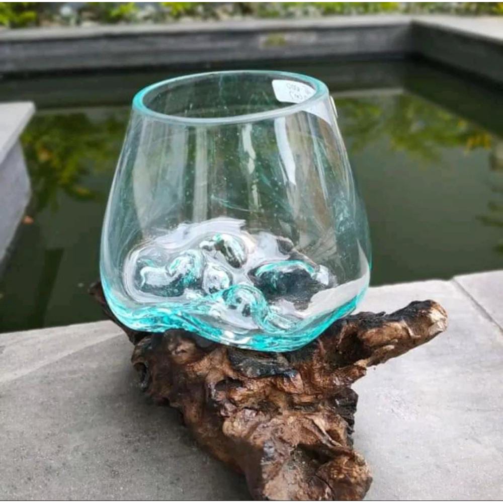 glass on wood/vas/aquascape/terarium/pot/aquarium ikan cupang