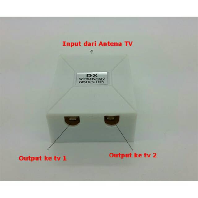 Paralell Splitter TV DX 2 way / Parallel TV / Pembagi Sinyal TV