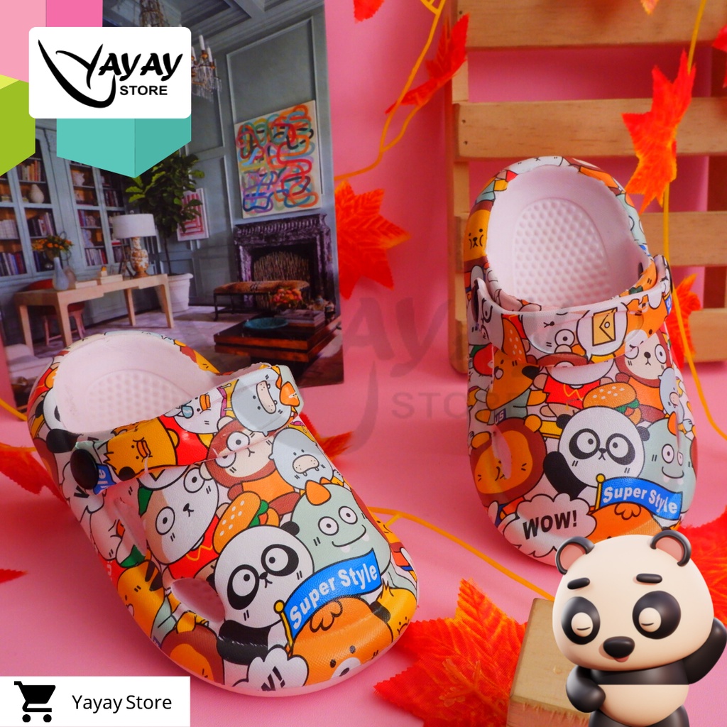 Sendal New Arivval Printing  Sendal Anak Anak  Sendal Bapaw  Sandal Kodok Anak Anak 603AA