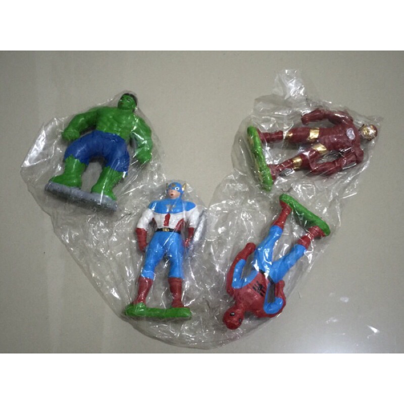 Topper Marvel Hero Figure Set Figurine Hiasan Kue Tart Ulang Tahun