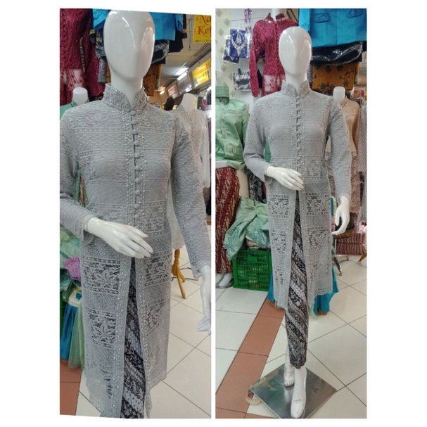 kebaya ibu besan model tunik(full puring)-Baju y aja.silver