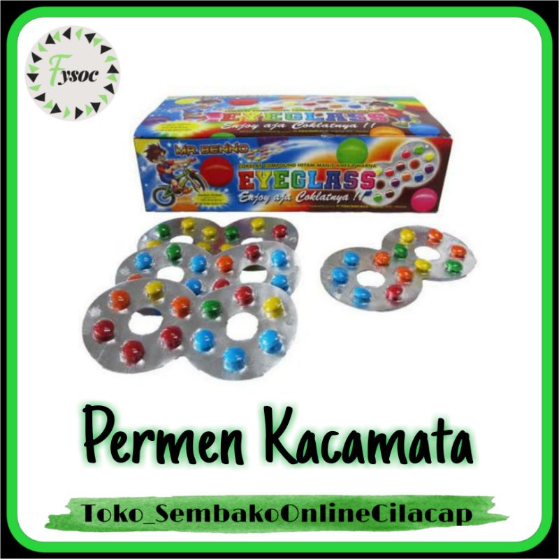 PERMEN KACAMATA JADUL RASA COKLAT 1 PCS | EYEGLASS