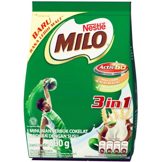 

Milo 3in1 aktiv-go 800g