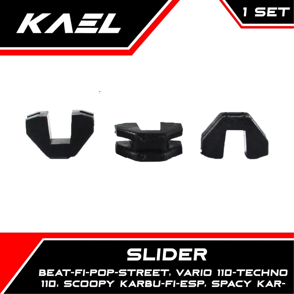 Slider Honda Beat Karbu-FI-Pop-Street K25-K81 &amp; Vario 110-Techno CBS-F1 &amp; Scoopy Lama-New-LED &amp; Spacy Klip-Clip Tutup Rumah Roller Slide Set GCC-K93