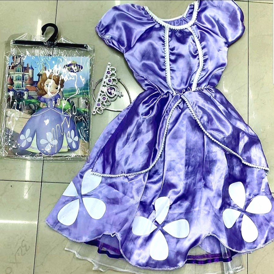Princess Sofia The First Costume Dress Pesta Ungu Anak Kostum Putri