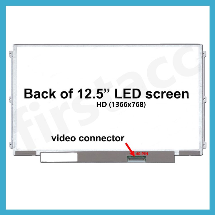 Layar LCD LED Laptop 12.5 inch 40 pin slim 6 screw