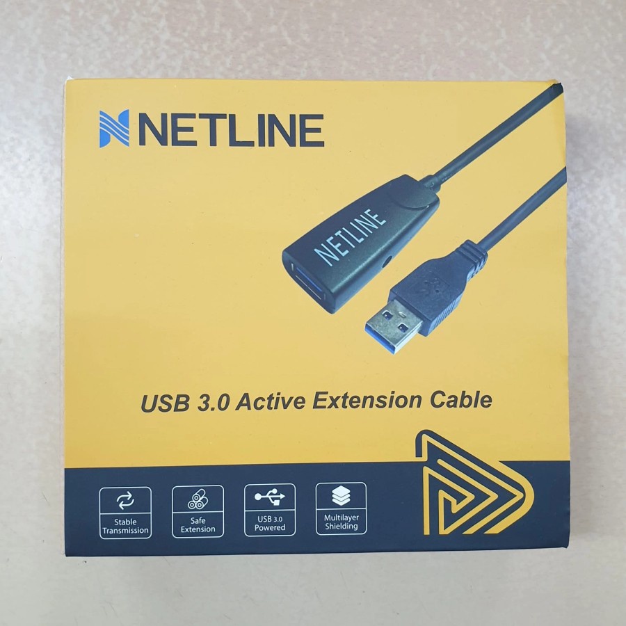 Kabel USB 3.0 Extension Active 10M Perpanjangan USB 10 Meter Netline